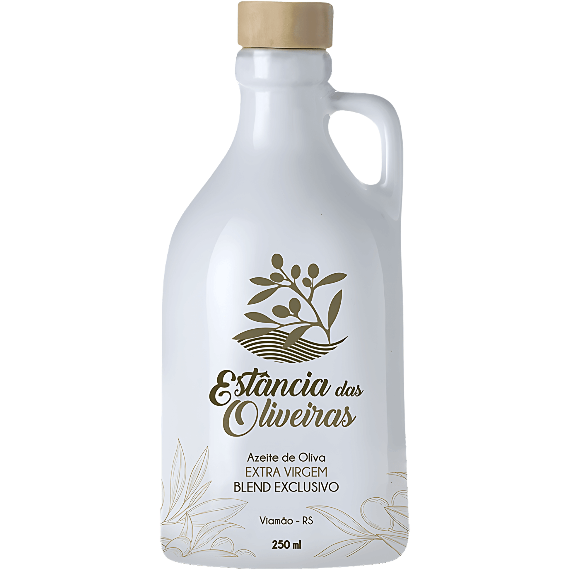 Estância das Oliveiras Azeite de Oliva Extra Virgem Blend Exclusivo Cerâmica 250ml - Estância das Oliveiras - Espumantes do Sul