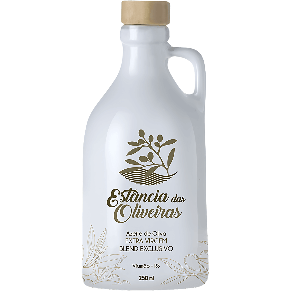 Estância das Oliveiras Azeite de Oliva Extra Virgem Blend Exclusivo Cerâmica 250ml - Estância das Oliveiras - Espumantes do Sul