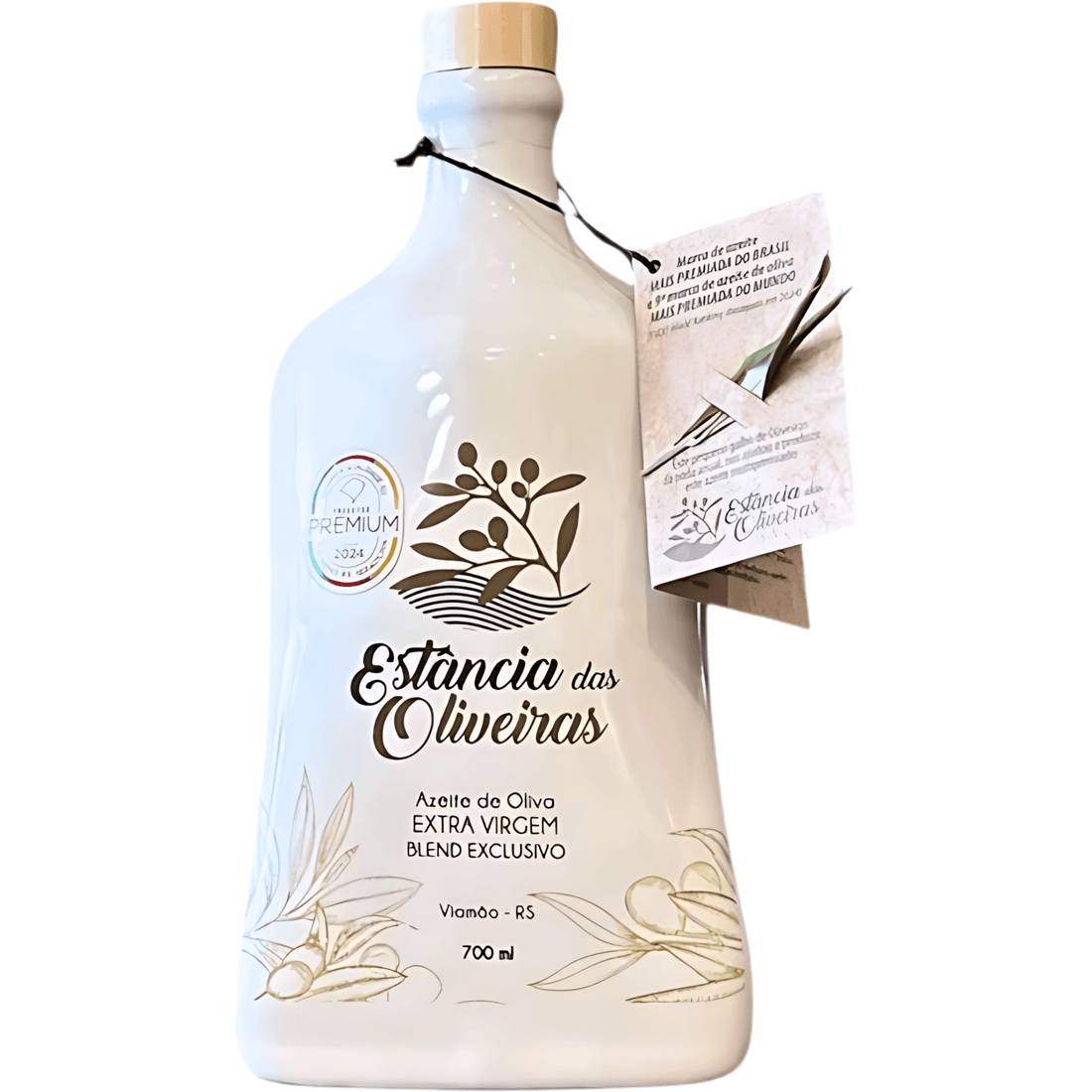 Estância das Oliveiras Azeite de Oliva Extra Virgem Blend Exclusivo Cerâmica 700ml