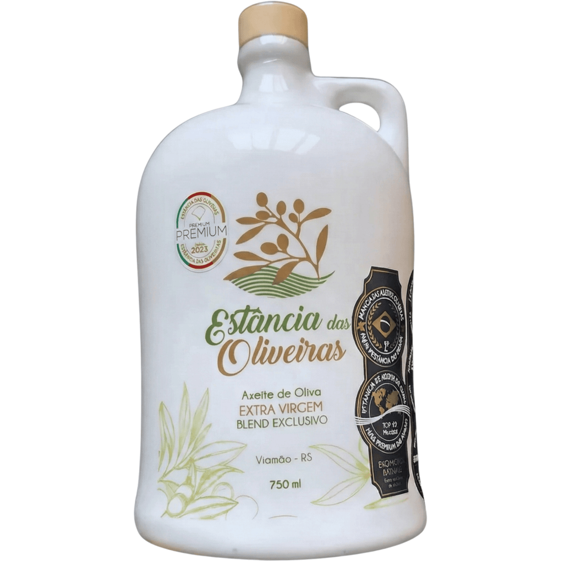 Estância das Oliveiras Azeite de Oliva Extra Virgem Blend Exclusivo Cerâmica 750ml