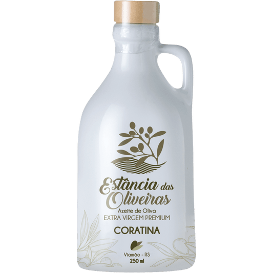 Estância das Oliveiras Azeite de Oliva Extra Virgem Coratina Cerâmica 250ml - Estância das Oliveiras - Espumantes do Sul