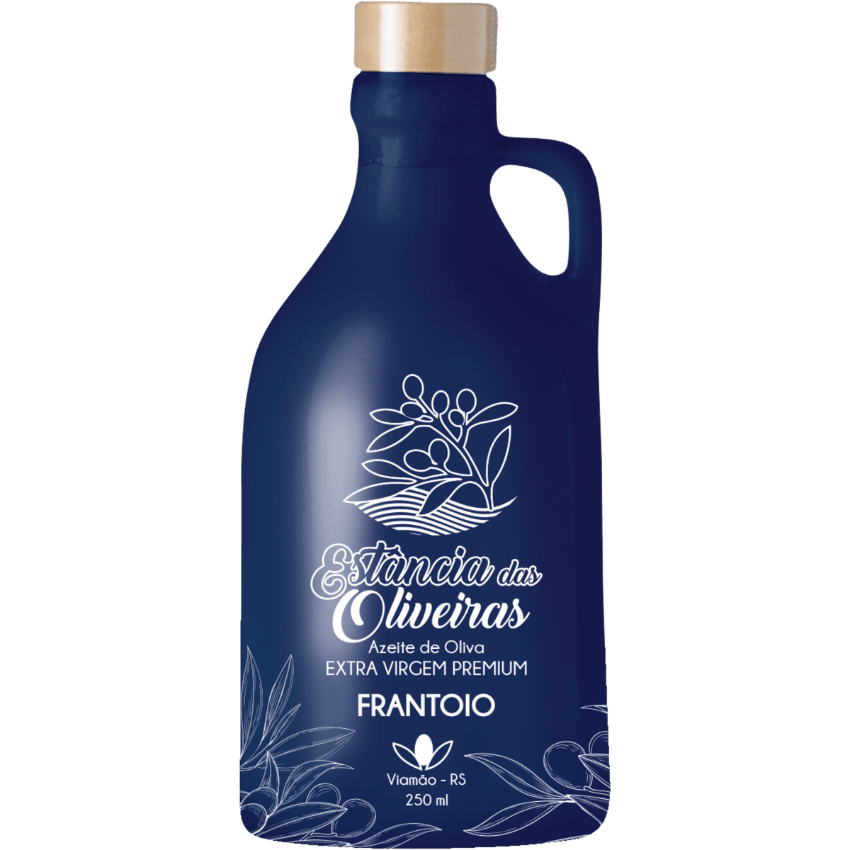 Estância das Oliveiras Azeite de Oliva Extra Virgem Frantoio Cerâmica 250ml - Estância das Oliveiras - Espumantes do Sul