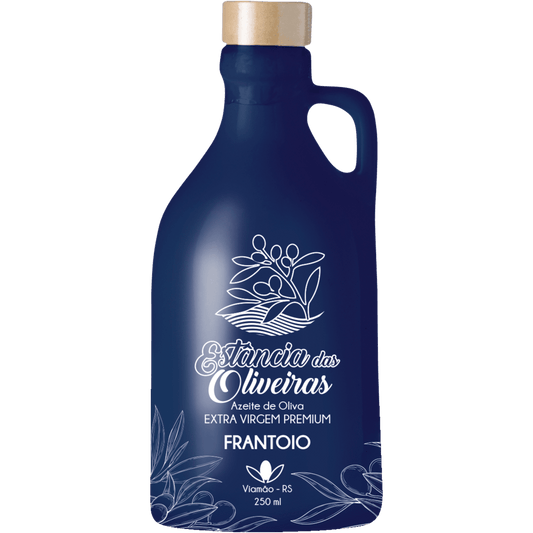 Estância das Oliveiras Azeite de Oliva Extra Virgem Frantoio Cerâmica 250ml - Estância das Oliveiras - Espumantes do Sul