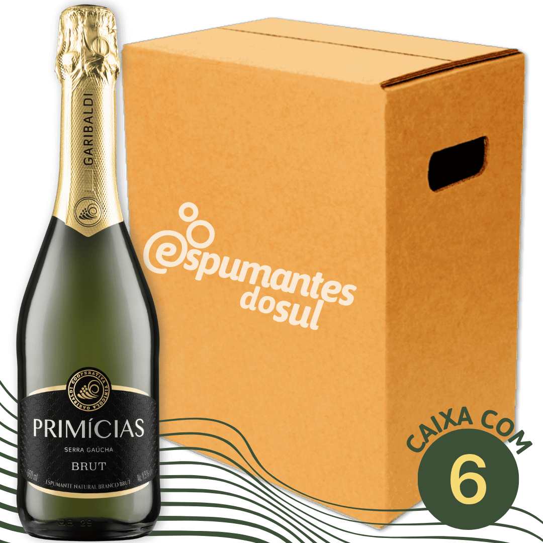 Garibaldi Primicias Espumante Brut - Caixa com 6