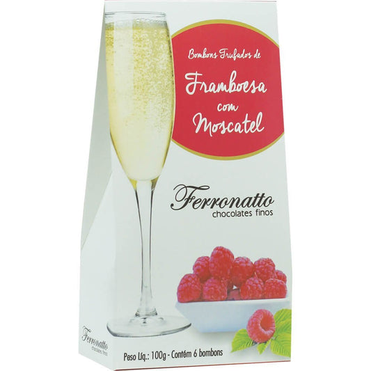 Ferronatto Caixa de Bombom Recheado de Framboesa com Moscatel 100g - Ferronatto - Espumantes do Sul