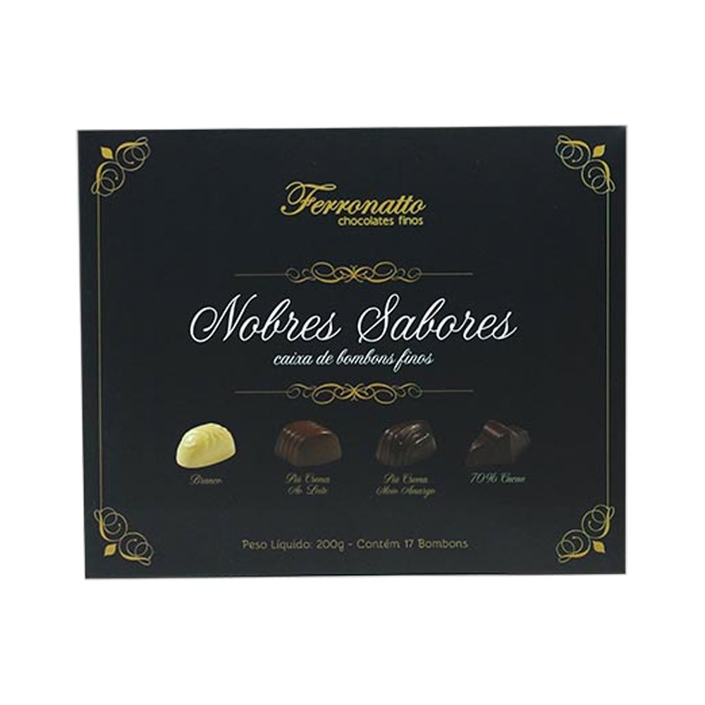 Ferronatto Caixa de Bombons Nobres Sabores 200g - Ferronatto - Espumantes do Sul