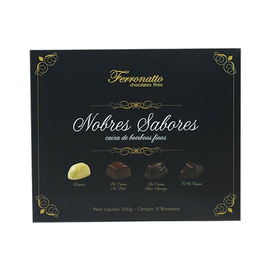 Ferronatto Caixa de Bombons Nobres Sabores 200g - Ferronatto - Espumantes do Sul