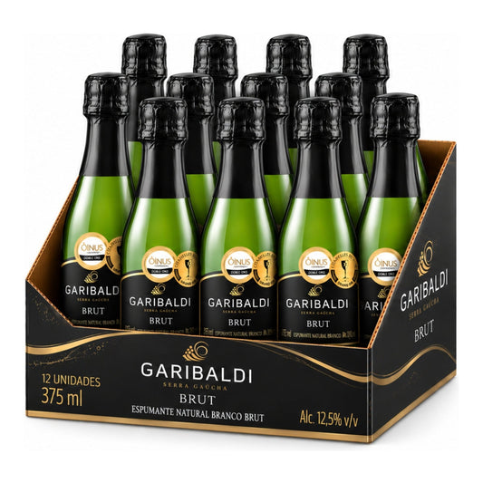 Garibaldi Chardonnay Espumante Brut 375ml - Caixa com 12 - Garibaldi - Espumantes do Sul