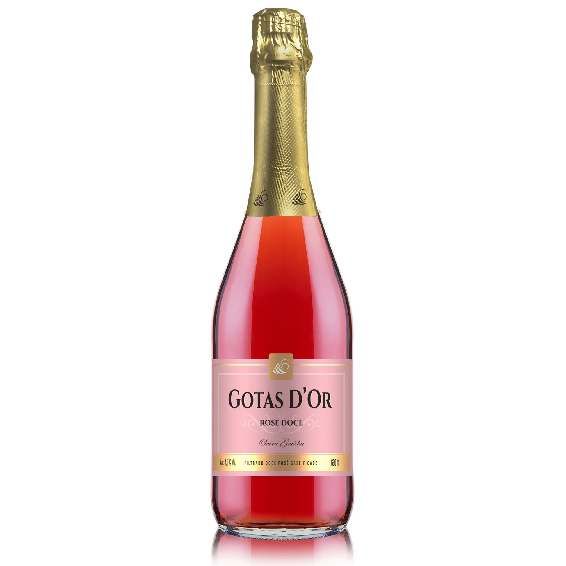 Garibaldi Gotas D&apos;Or Filtrado Doce Rosé - Garibaldi - Espumantes do Sul