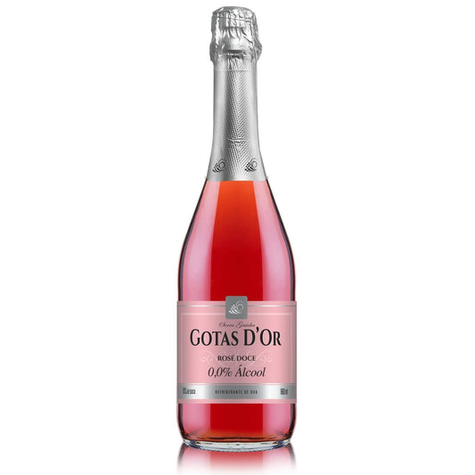 Garibaldi Gotas D&apos;Or Sem Álcool Filtrado Doce Rosé - Garibaldi - Espumantes do Sul