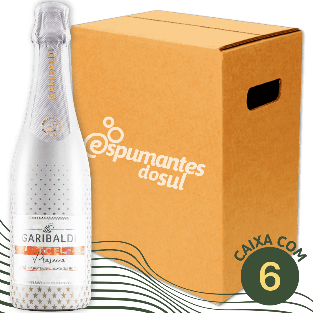 Garibaldi Ice Prosecco Espumante Demi Sec - Caixa com 6 - Garibaldi - Espumantes do Sul