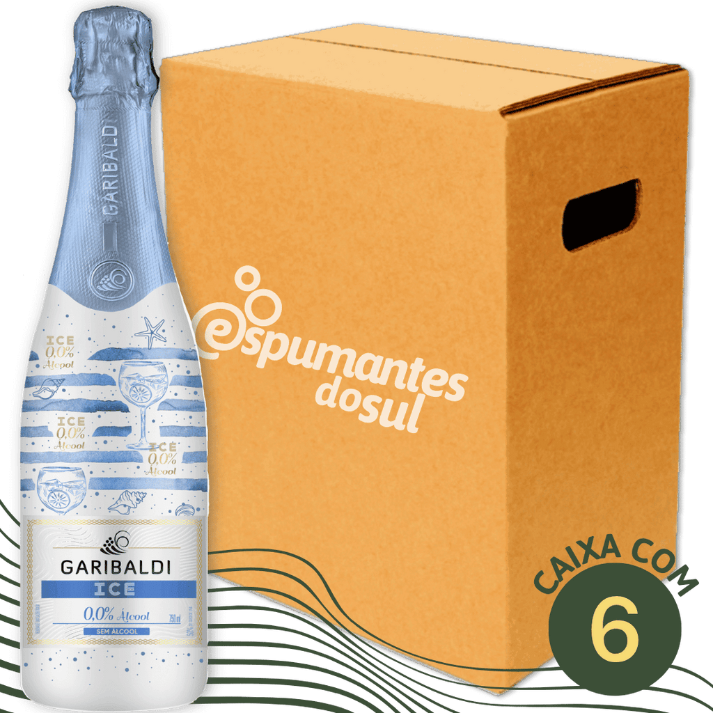 Garibaldi ICE Zero Álcool Espumante - Caixa com 6 - Garibaldi - Espumantes do Sul
