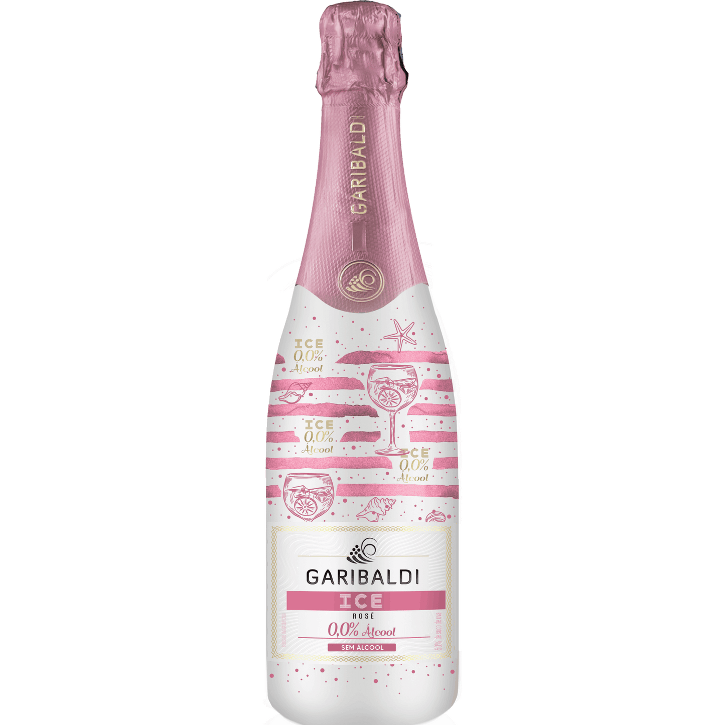 Garibaldi Ice Zero Álcool Espumante Rosé - Caixa com 6 - Garibaldi - Espumantes do Sul