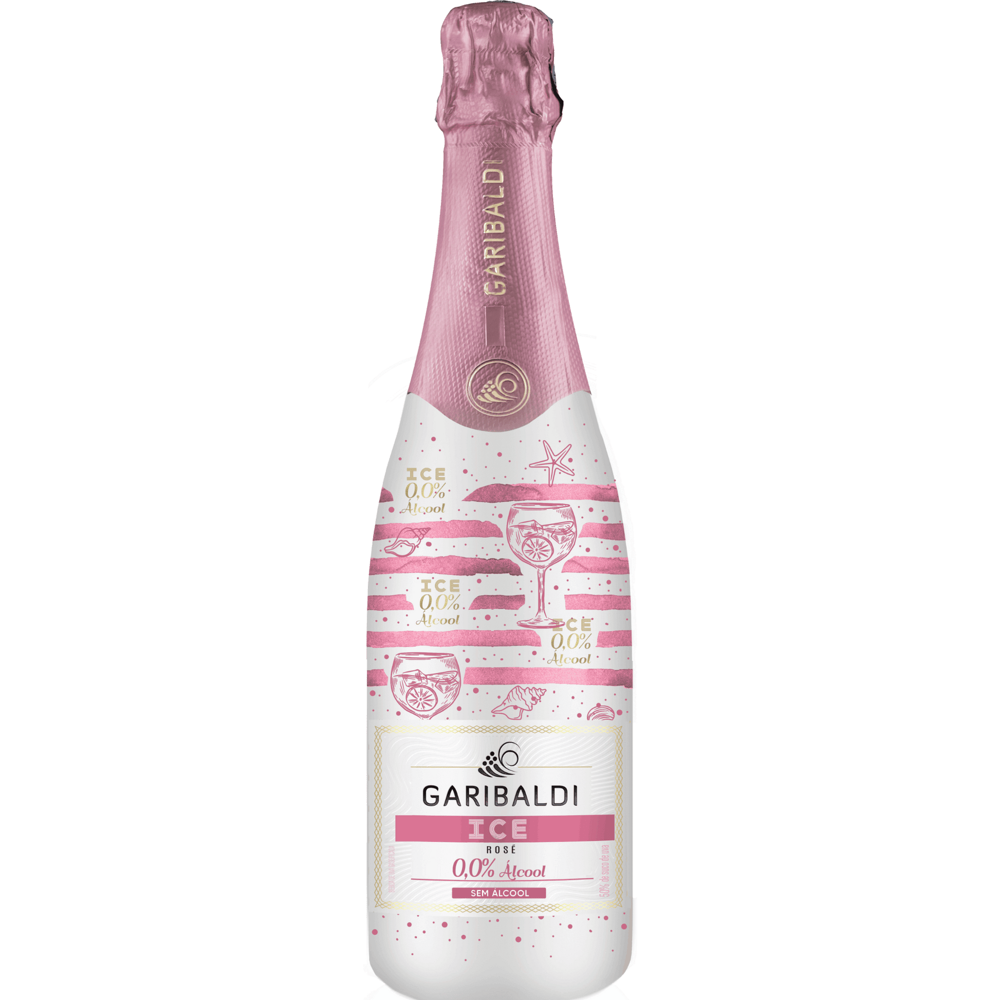 Garibaldi Ice Zero Álcool Espumante Rosé - Caixa com 6 - Garibaldi - Espumantes do Sul