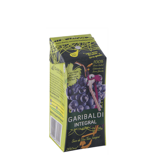 Garibaldi Suco de Uva Isabel Integral Tetra Pack 200ml - Garibaldi - Espumantes do Sul