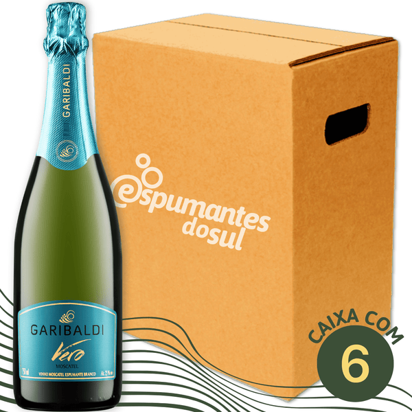 Garibaldi Vero Espumante Moscatel - Caixa com 6