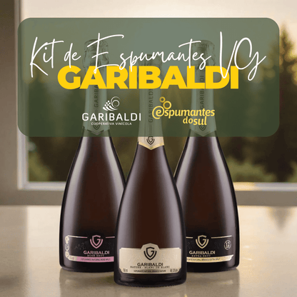 Garibaldi VG Espumantes - Kit Nature/Extra Brut/Brut Rosé - Caixa com 6 - Espumantes do Sul - Espumantes do Sul