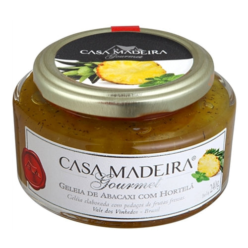 Geleia Gourmet Abacaxi com Hortelã Casa Madeira 240g - Casa Madeira - Espumantes do Sul
