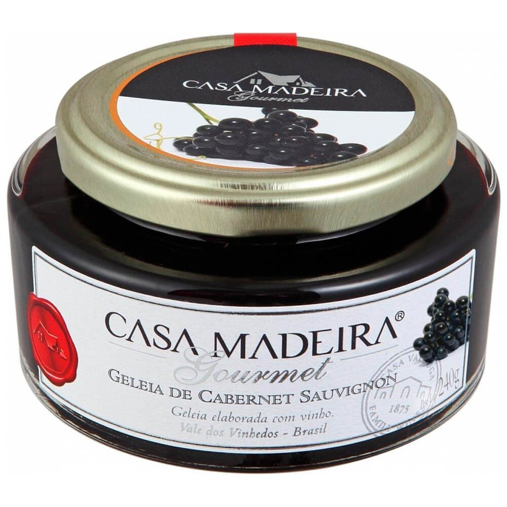Geleia Gourmet Cabernet Sauvignon Casa Madeira 240g - Casa Madeira - Espumantes do Sul
