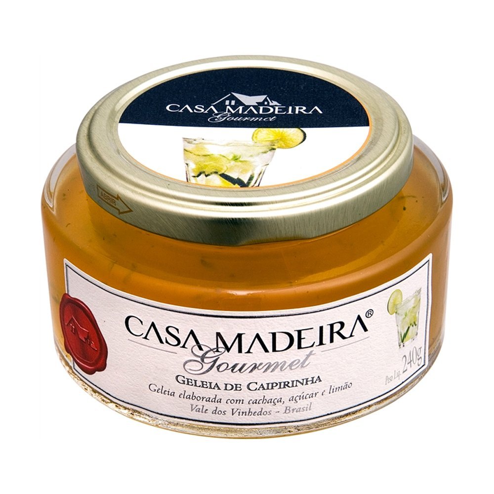 Geleia Gourmet de Caipirinha Casa Madeira 240g - Casa Madeira - Espumantes do Sul