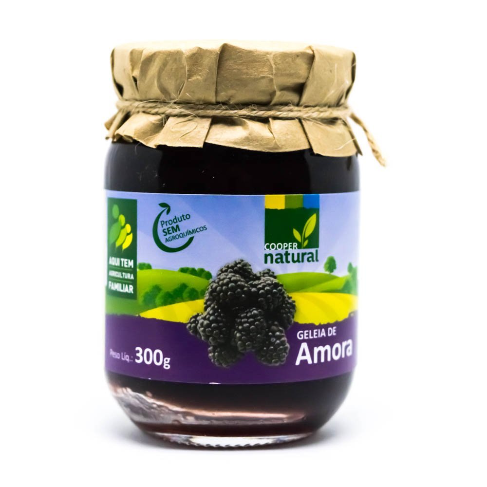 Geléia Orgânica de Amora Coopernatural 300g - Coopernatural - Espumantes do Sul
