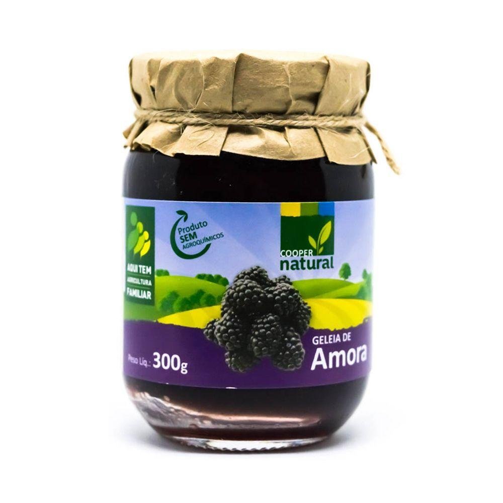 Geléia Orgânica de Amora Sem Adição de Açúcar Coopernatural 180g - Coopernatural - Espumantes do Sul