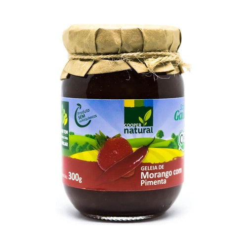 Geléia Orgânica de Morango com Pimenta Coopernatural 300g - Coopernatural - Espumantes do Sul