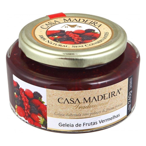 Geleia Tradicional de Frutas Vermelhas Casa Madeira 240g - Casa Madeira - Espumantes do Sul
