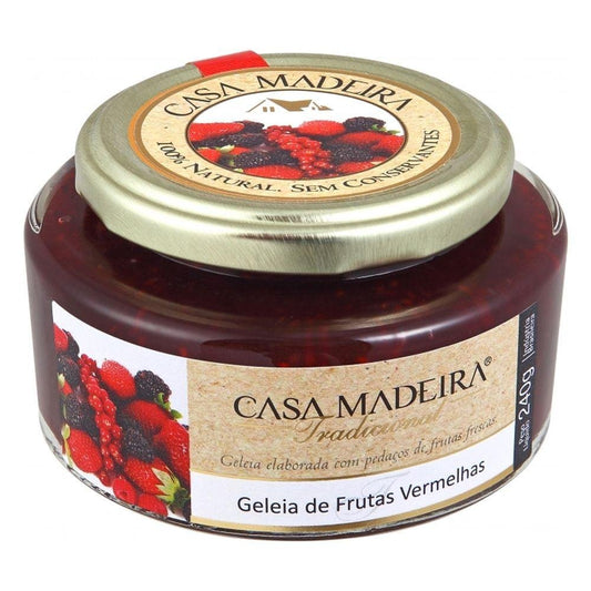 Geleia Tradicional de Frutas Vermelhas Casa Madeira 240g - Casa Madeira - Espumantes do Sul