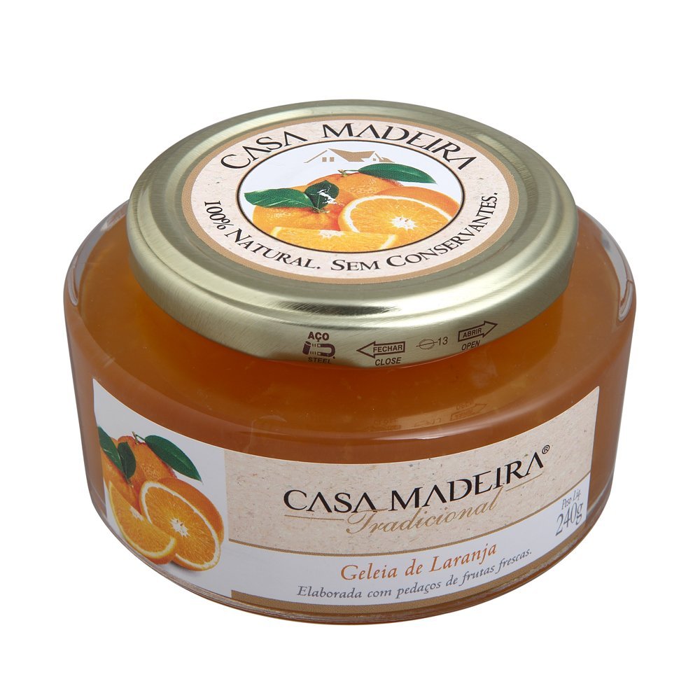 Geleia Tradicional de Laranja Casa Madeira 240g - Casa Madeira - Espumantes do Sul