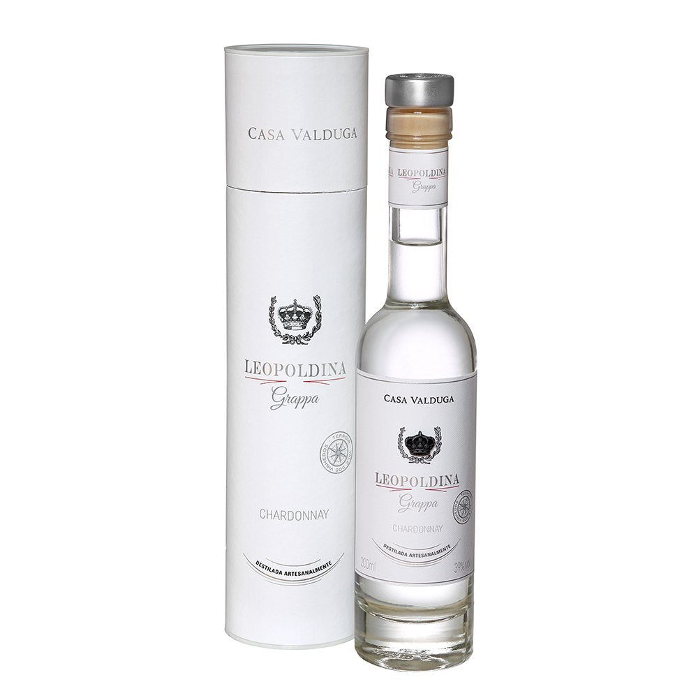 Grappa Chardonnay Leopoldina Casa Valduga 200ml - Casa Valduga - Espumantes do Sul