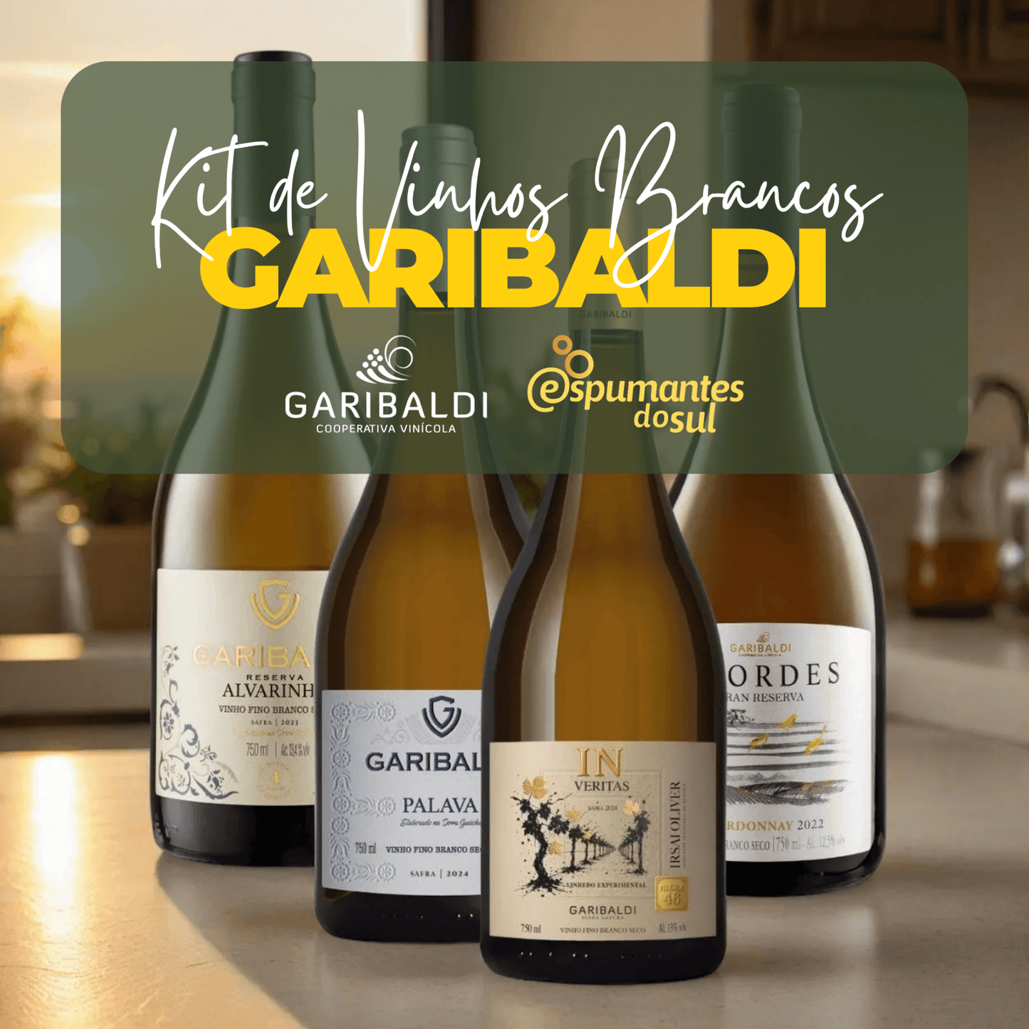 Kit Brancos Premium Garibaldi - Garibaldi - Espumantes do Sul