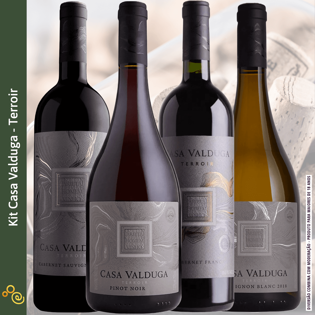 Kit Casa Valduga - Terroir - Casa Valduga - Espumantes do Sul