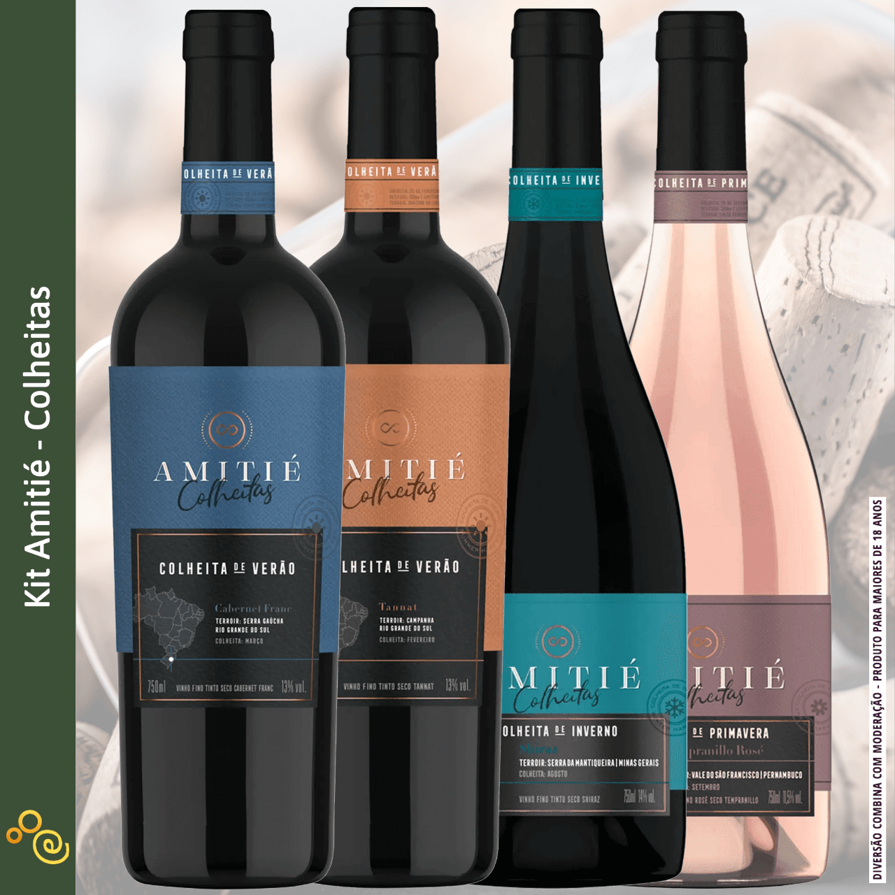 Kit Colheitas Amitié - Amitié - Espumantes do Sul