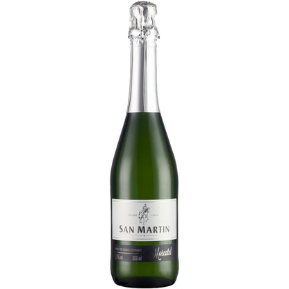 Kit Espumante Moscatel 660ml + 2 Taças San Martin - San Martin - Espumantes do Sul