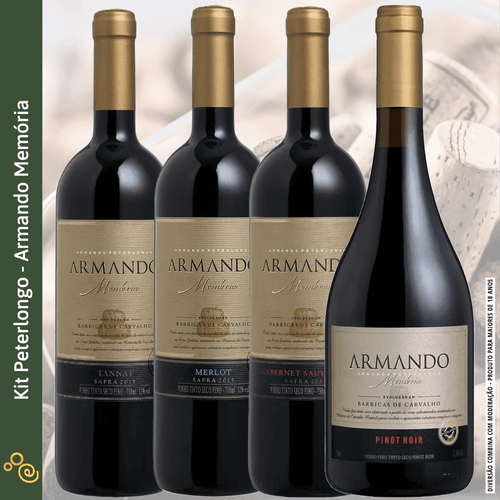 Kit Peterlongo - Armando Memórias - Peterlongo - Espumantes do Sul