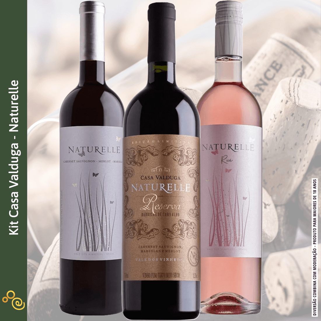 Kit Vinhos Naturelle Casa Valduga