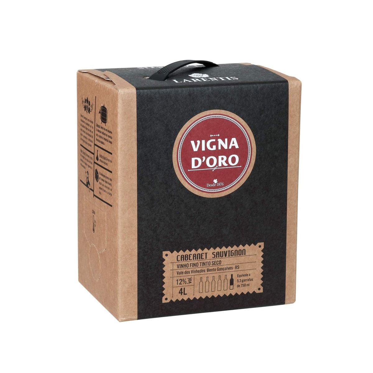 Larentis Vigna D'Oro Cabernet Sauvignon Bag in Box 4L - Larentis - Espumantes do Sul