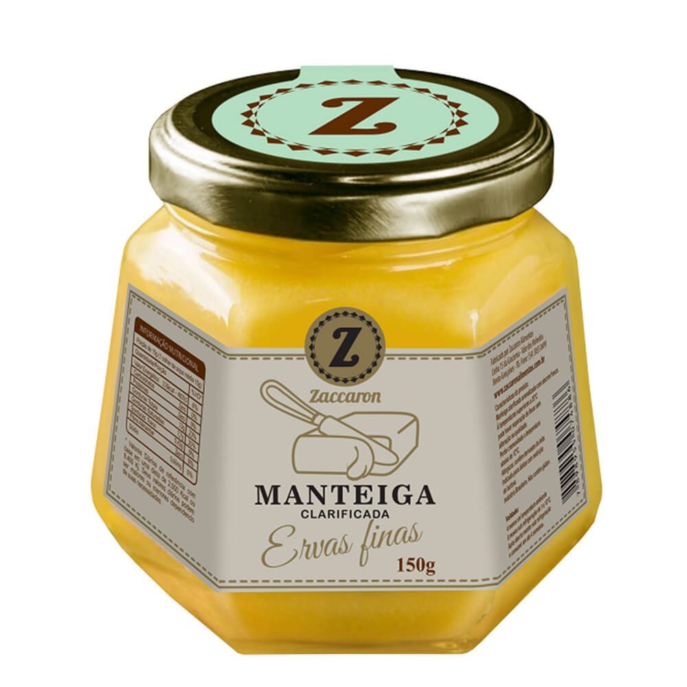 Manteiga Clarificada Saborizada Ervas Finas Zaccaron 150g - Zaccaron - Espumantes do Sul