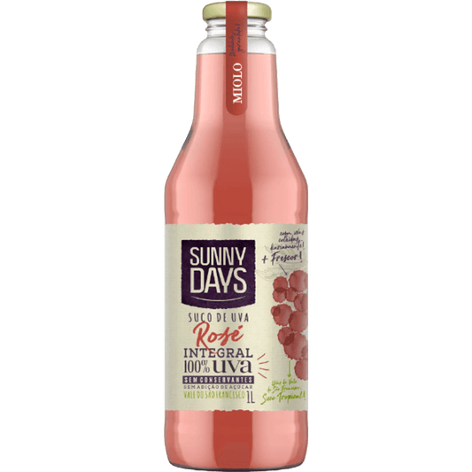 Miolo Sunny Days Suco de Uva Integral Rosé 1L - Miolo - Espumantes do Sul