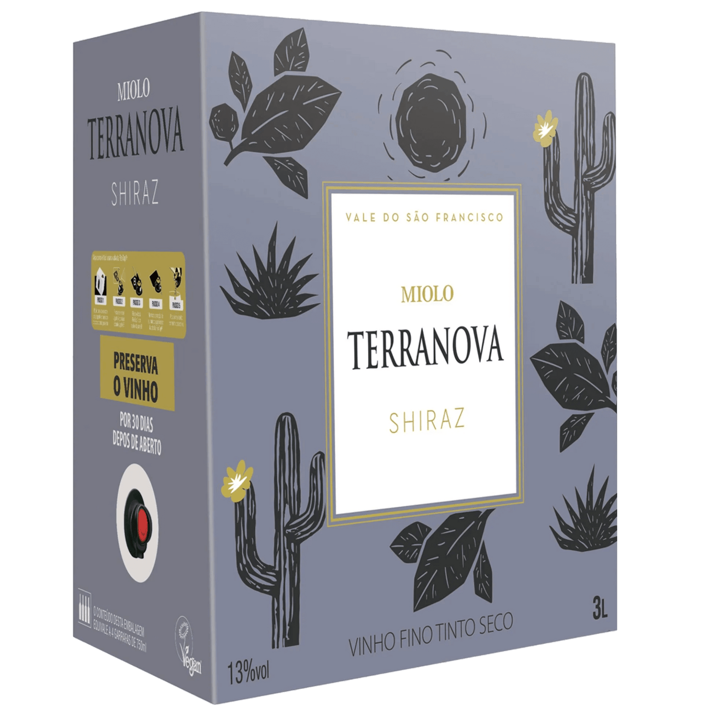 Miolo Terranova Shiraz Bag in Box 3L - Miolo - Espumantes do Sul