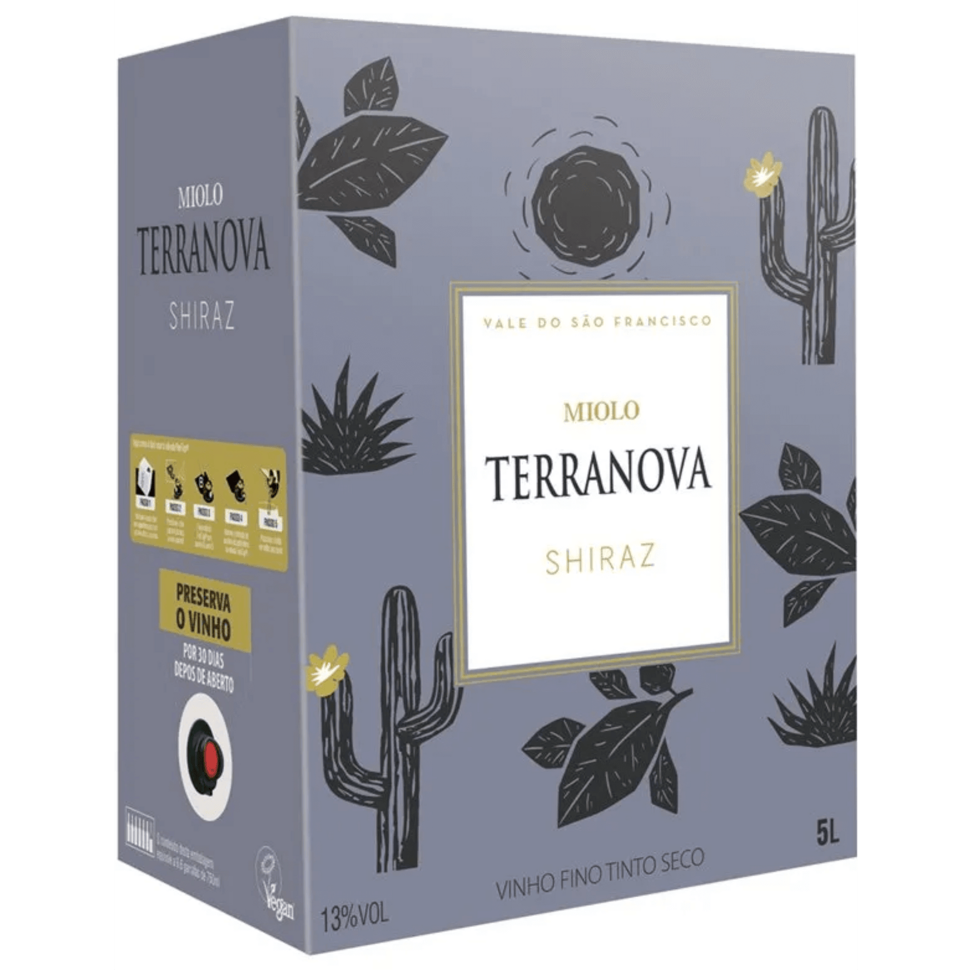 Miolo Terranova Shiraz Bag in Box 5L - Miolo - Espumantes do Sul