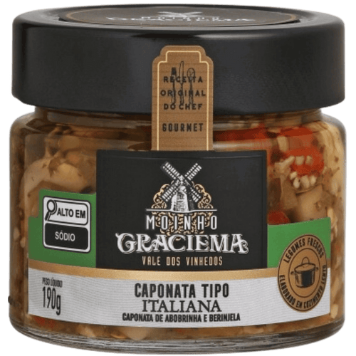 Moinho Graciema Caponata Tipo Italiana 190g - Moinho Graciema - Espumantes do Sul