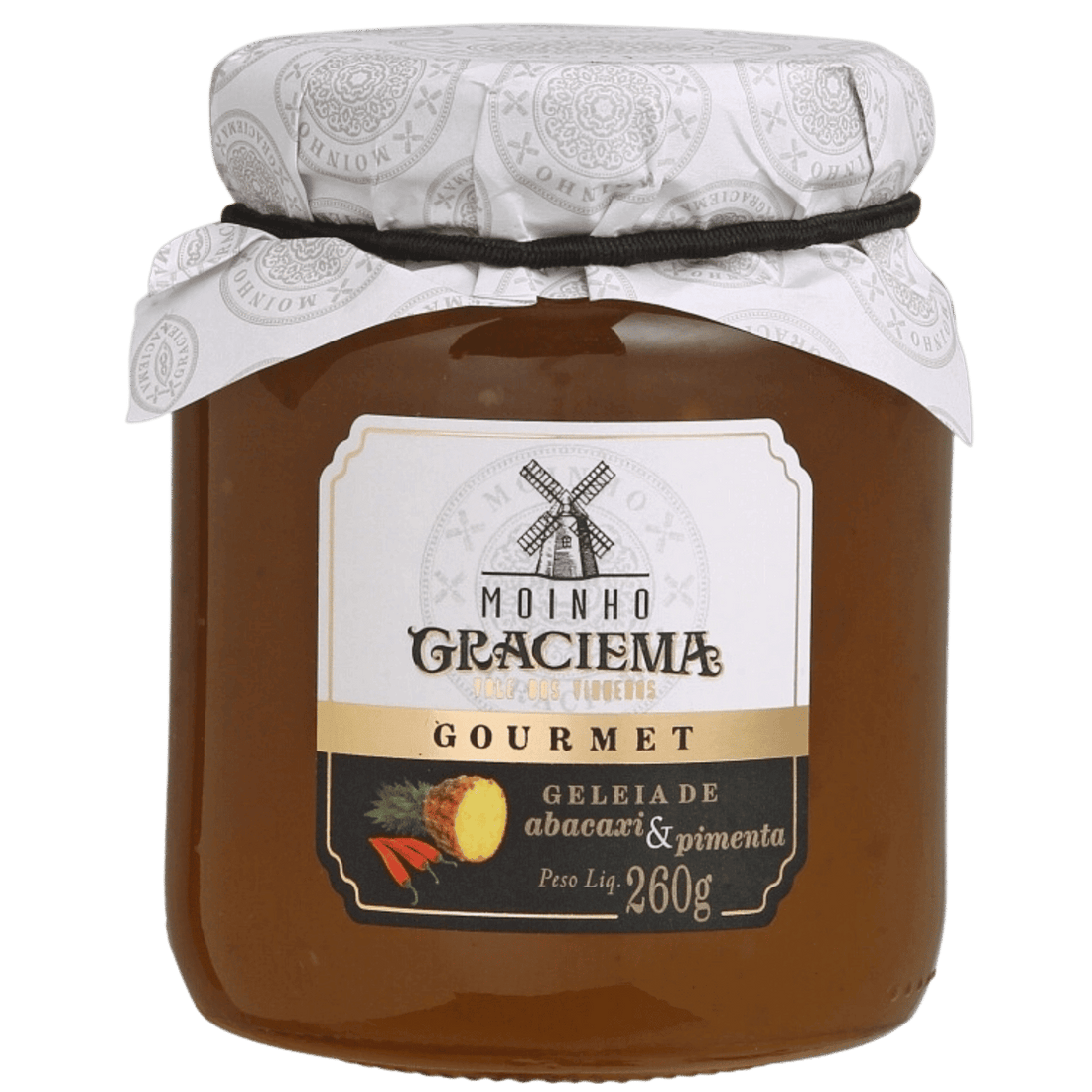 Moinho Graciema Gourmet Geleia de Abacaxi com Pimenta 260g