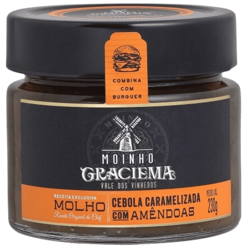Moinho Graciema Molho Cebola Caramelizada c/ Amêndoas 230g - Moinho Graciema - Espumantes do Sul