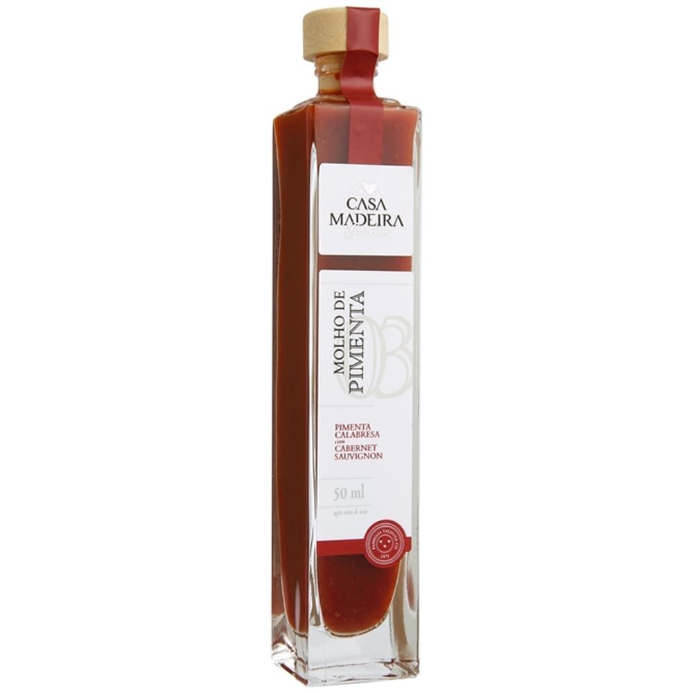 Molho de Pimenta Calabresa com Cabernet Sauvignon Casa Madeira 50ml - Casa Madeira - Espumantes do Sul