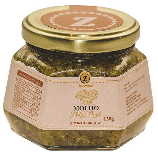 Molho Pesto de Nozes Zaccaron 130g - Zaccaron - Espumantes do Sul