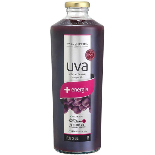 Néctar de Uva Casa Madeira Enriquecido com Vitaminas e Minerais 1L - Casa Madeira - Espumantes do Sul