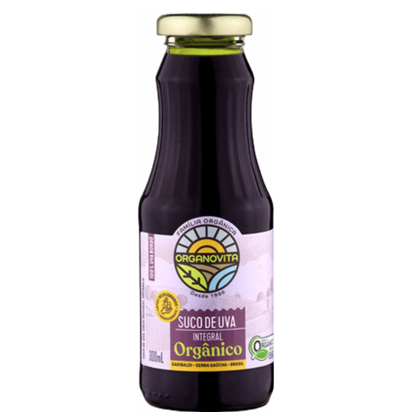 Organovita Suco de Uva Integral Bordô 300ml - Organovita - Espumantes do Sul