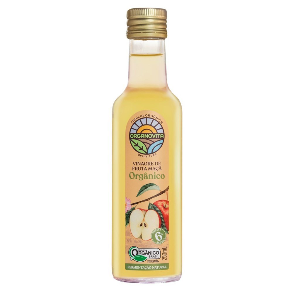 Organovita Vinagre de Maçã Orgânico 250ml - Organovita - Espumantes do Sul